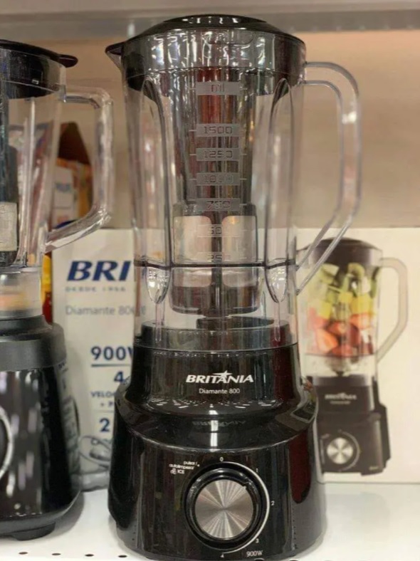Liquidificador, Diamante, 900w, Preto, 110v, Britânia
