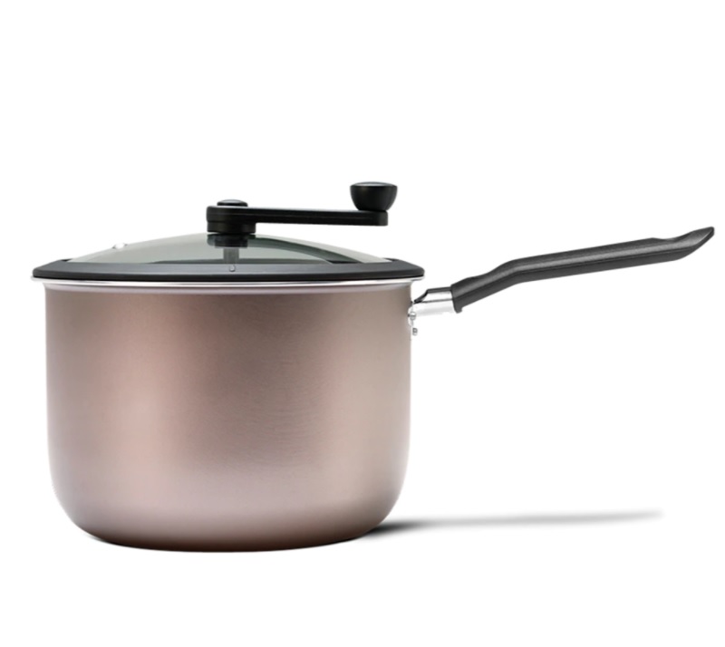 Pipoqueira Brinox Pic Poc com Revestimento Interno Antiaderente Pro-Flon Prata – 20 cm