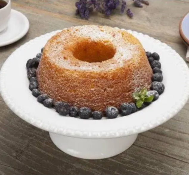 Prato para Bolo de Cerâmica Scalla Redondo – Bolinha 27cm