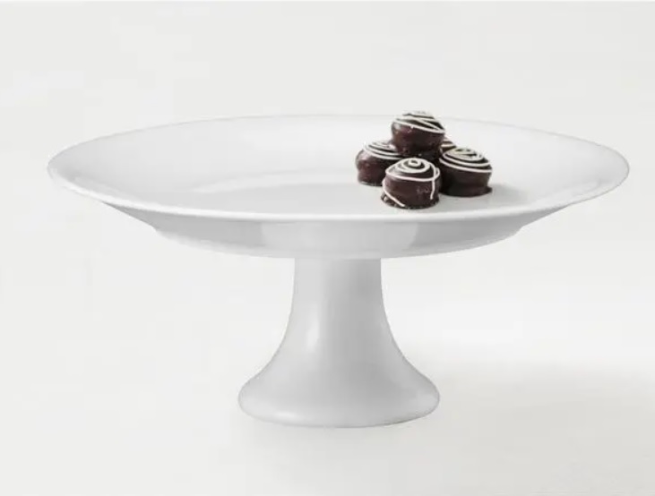 Prato para Bolo de Porcelana Schmidt Redonda – 30cm