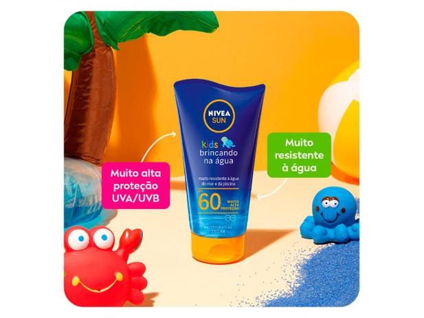 Protetor Solar Infantil Corporal Nivea FPS 60 – Sun Kids Swim & Play 150ml