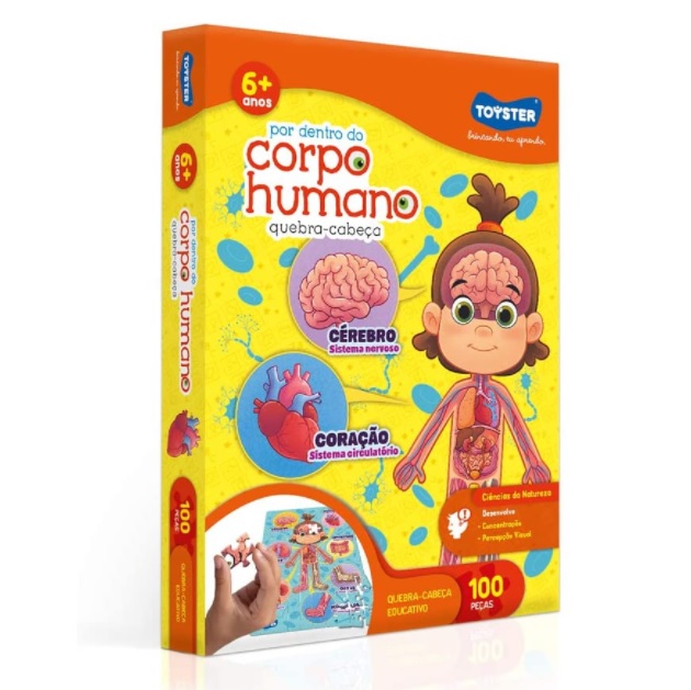 Quebra cabeça – Por dentro do Corpo Humano 100 peças