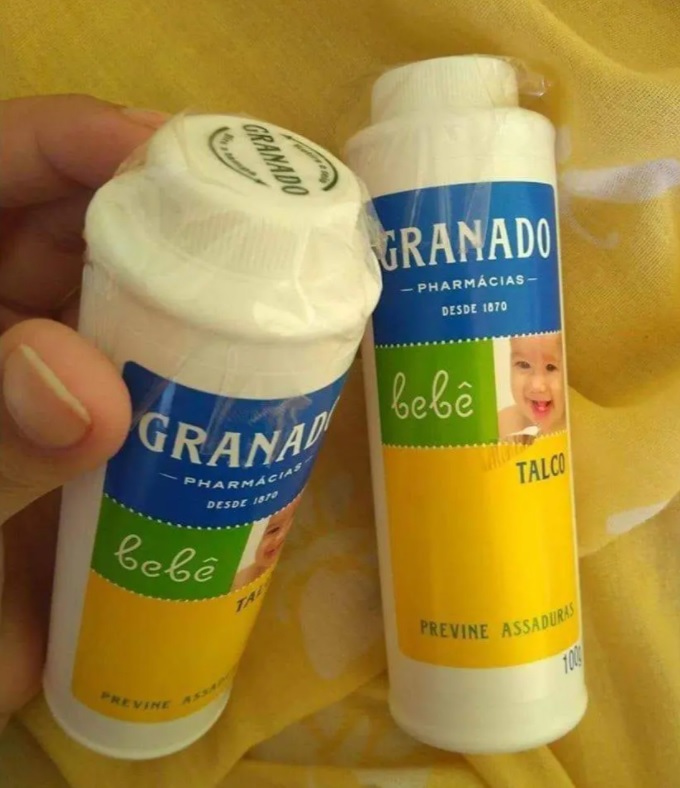 Talco Bebê Granado Branco 100g