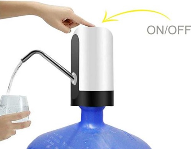Bomba Elétrica Para Galão De Água Haiz Até 18,9 Litros (Branco)