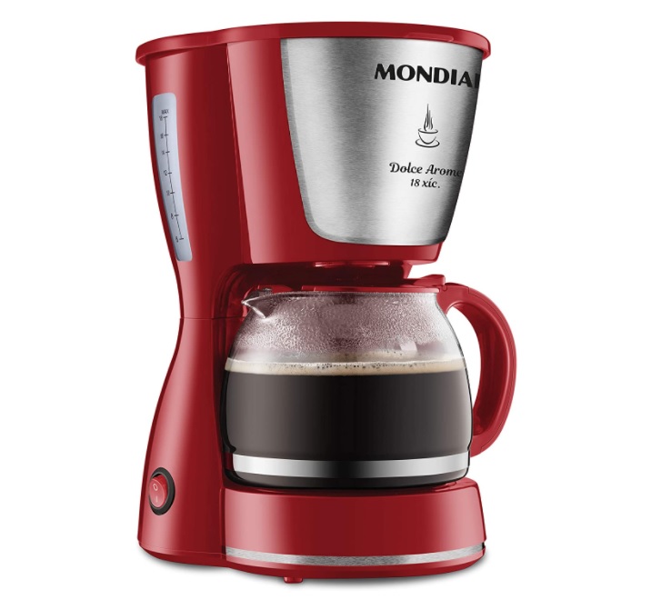 Cafeteira Dolce Arome, Vermelho/Inox 127V, Mondial – C-35 18X
