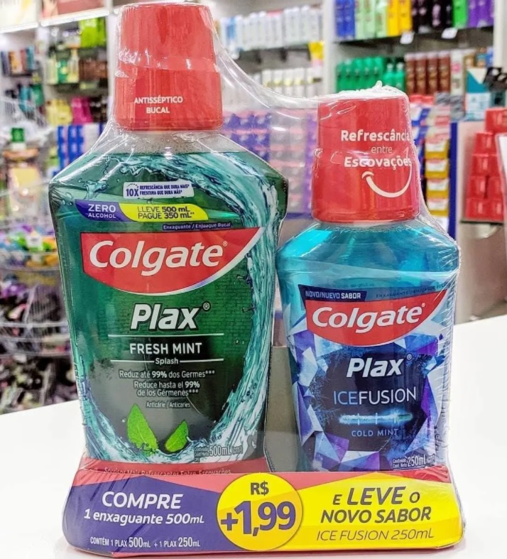 Enxaguante Bucal Colgate Plax Ice Infinity 750Ml Promo Leve 750Ml Pague 500Ml