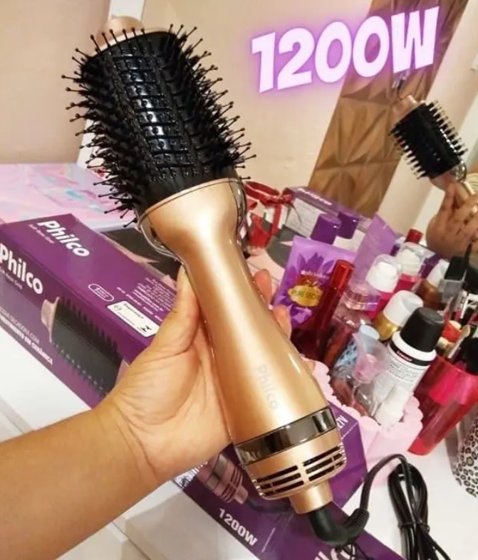 Escova Secadora Philco Soft PEC08 1200W Rose Gold