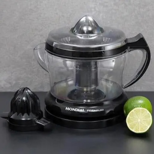 Espremedor de Frutas Premium, 127V, Preto, Mondial – E-02