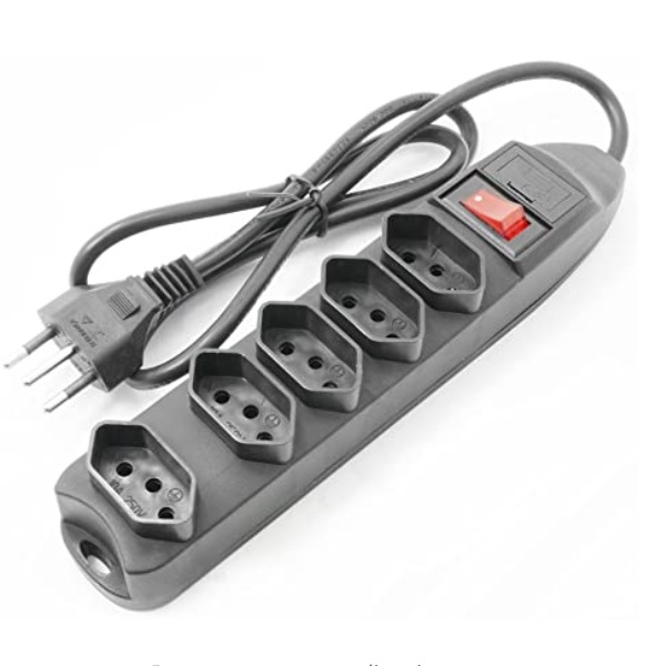 Filtro De Linha 5 Tomadas Preto Multilaser – WI297