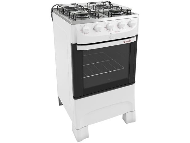 Fogão 4 Bocas Mueller Branco – Acendimento Automático Easy Clean Fratello