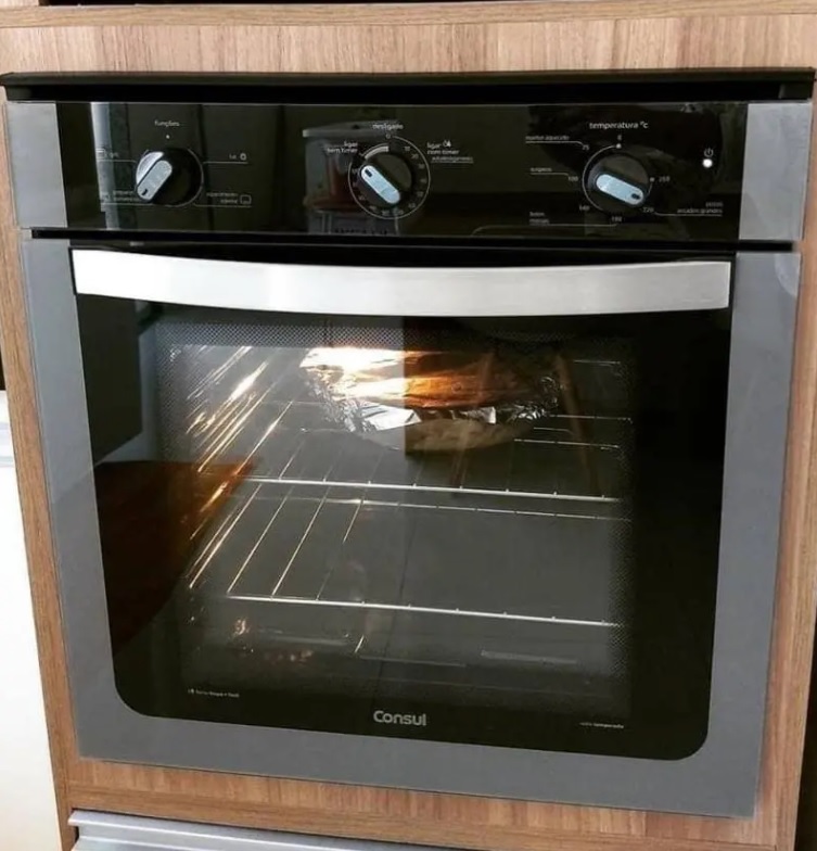 Forno Elétrico de Embutir Consul COB84 AR – 84L Grill Timer Menu Controle Fácil