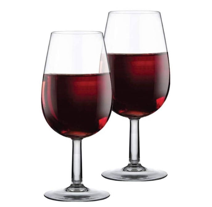 Jogo de Taças Vinho ISO Bourbon Degustação Vidro 210ml 2 Pcs