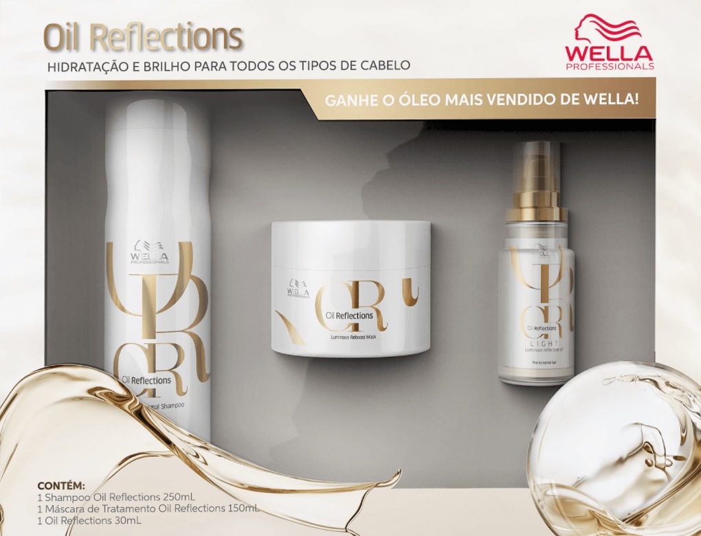 Kit Wella Professionals Oil Reflections Power Trio (3 Produtos)