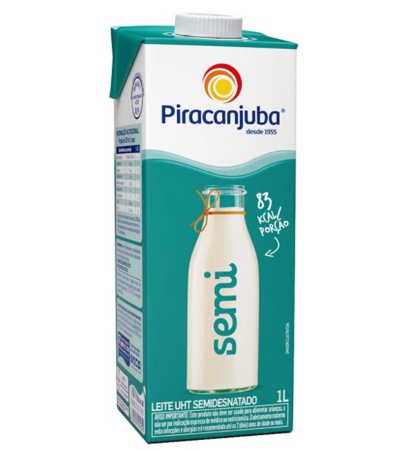 Leite Semidesnatado Piracanjuba 1L