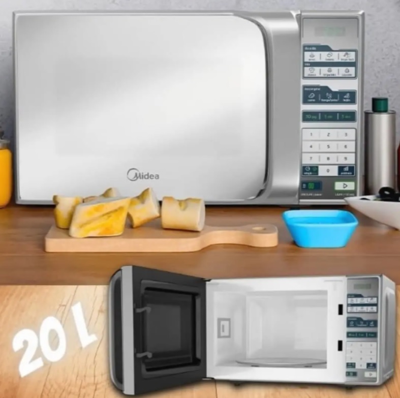 Micro-Ondas Midea MTFS22 20 L Modo Eco Silver