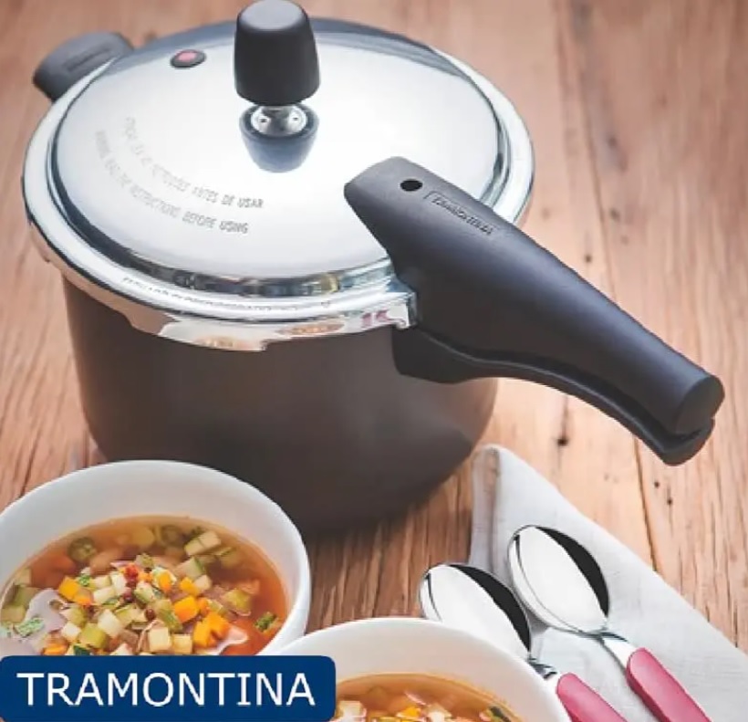 Panela de Pressão Tramontina Vancouver 4,5 Litros Alumínio – Grafite