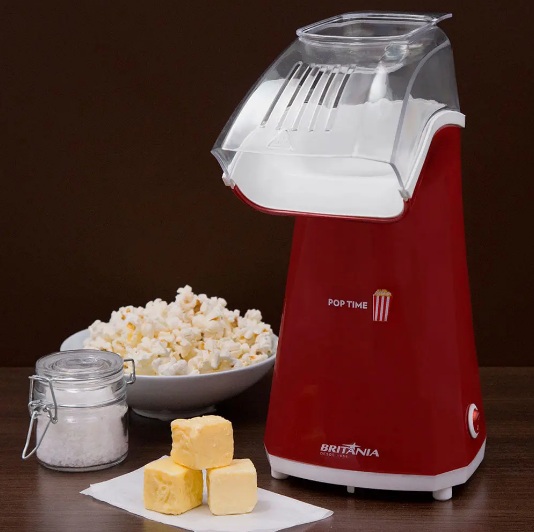 Pipoqueira Elétrica Britânia Pop Time TIME VM – 100g de Pipoca Vermelha