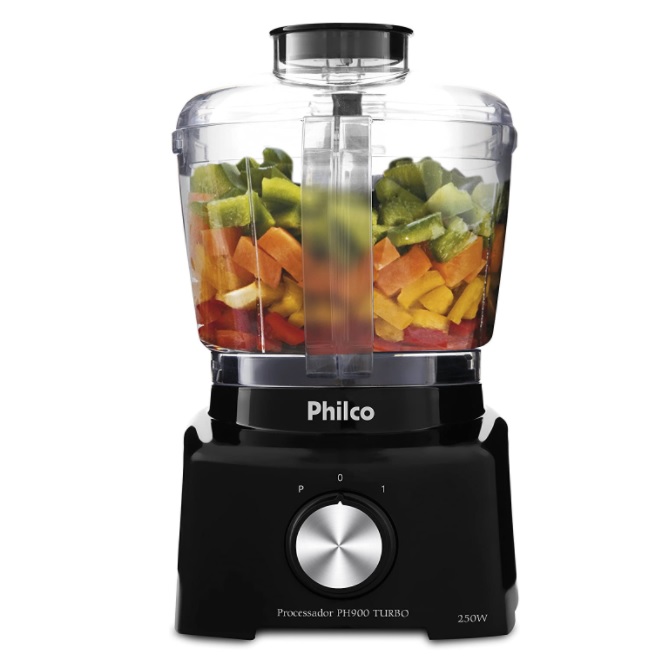 Processador Compacto, Ph900p turbo, 250w, Preto, 110V, Philco