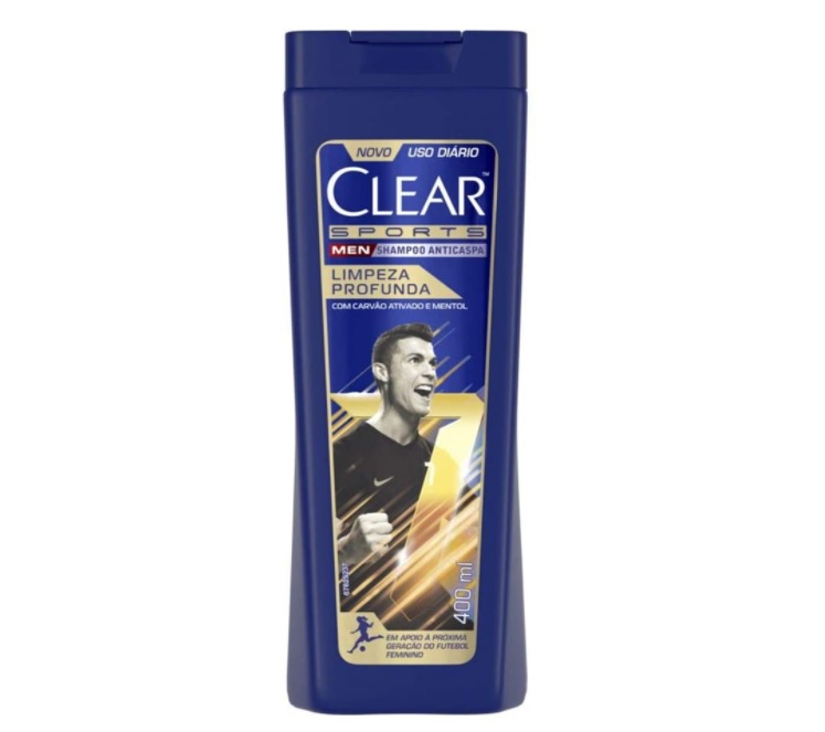 Shampoo Anticaspa Clear Sports Men Limpeza Profunda 400ml