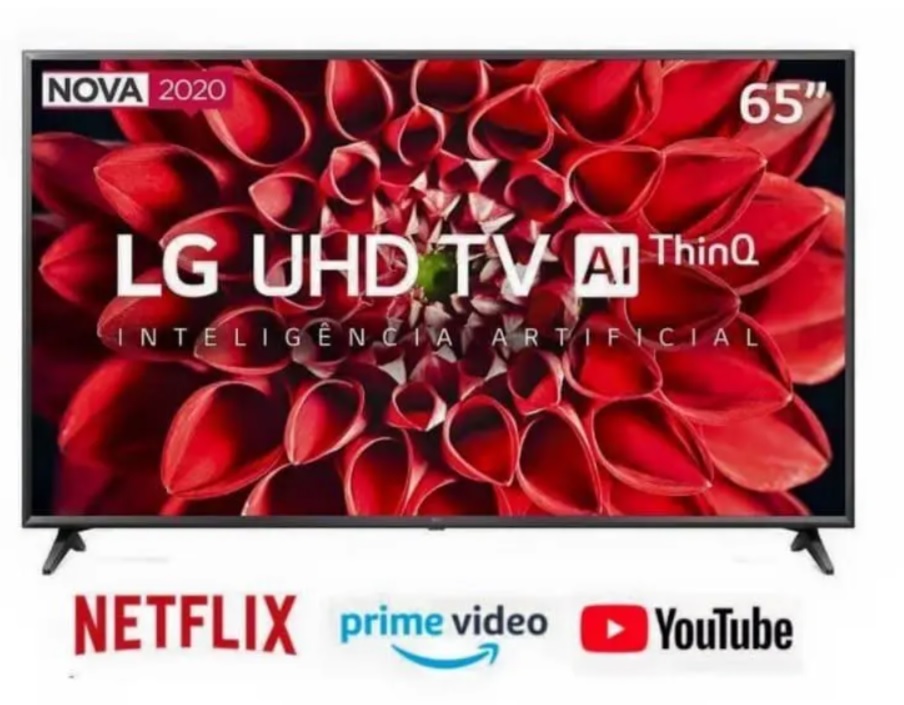 Smart TV LG 65″ 65UN7100psa 4K UHD Wi-Fi Bluetooth HDR Inteligência Artificial Thinq Ai Google Assistente