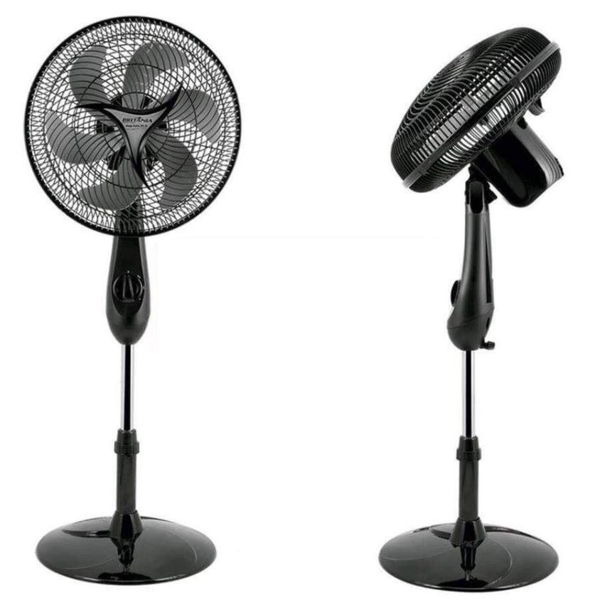 Ventilador de Coluna Mega Turbo 30 Six com 3 Velocidades Preto – Britânia