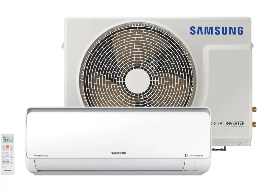 Ar-condicionado Split Samsung Inverter 9.000 BTUs – Quente/Frio Filtro Full HD AR09MSSPBGMNAZ