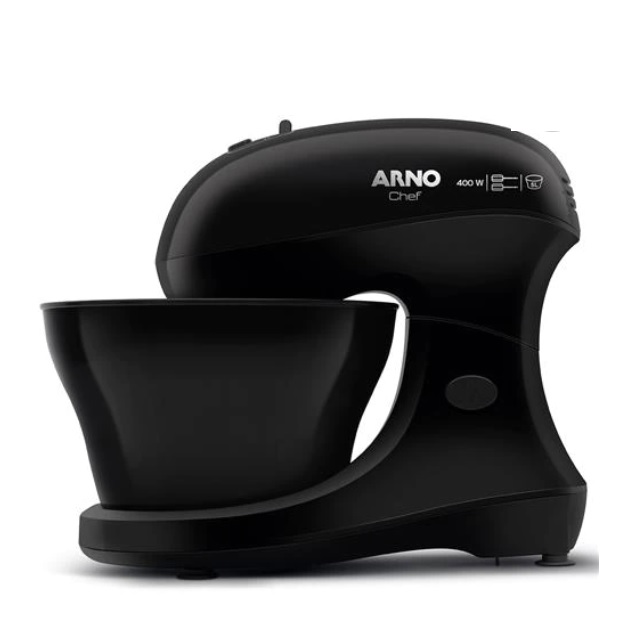 Batedeira Arno Chef SM01 com 5 Velocidades – Preta