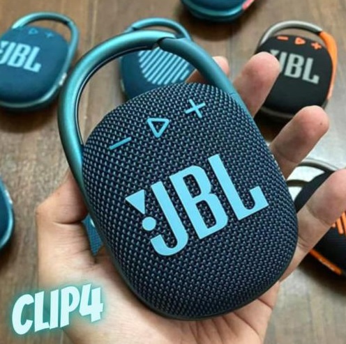 Caixa de Som Portátil JBL Clip4 com Bluetooth e à Prova D’água 5W – Azul