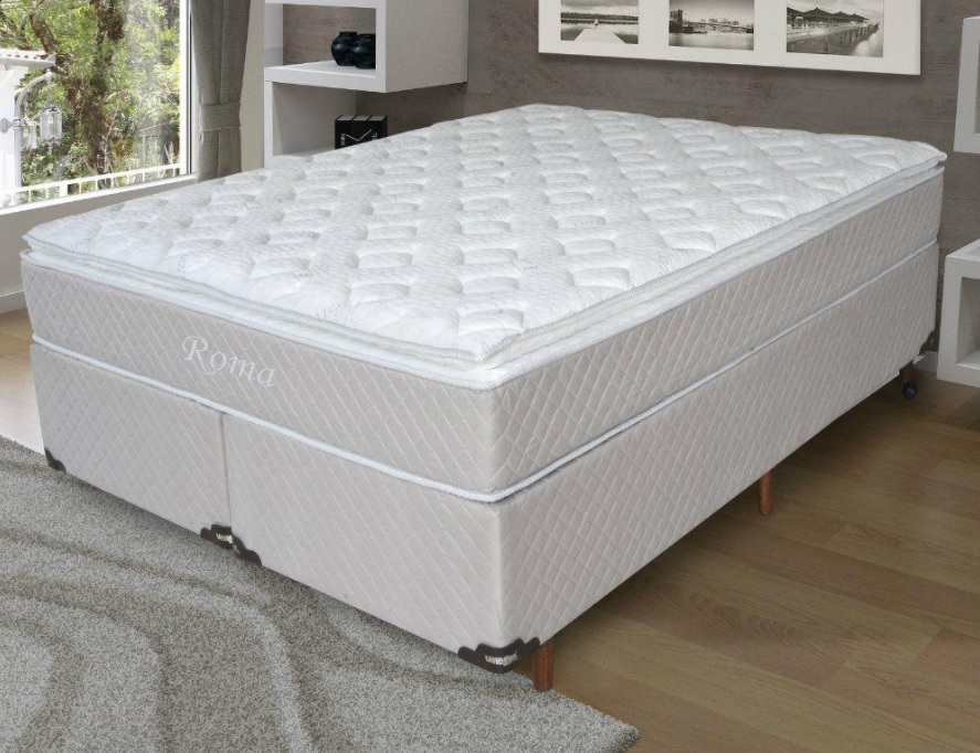 Conjunto Box Queen Molas Ensacadas Roma Umaflex