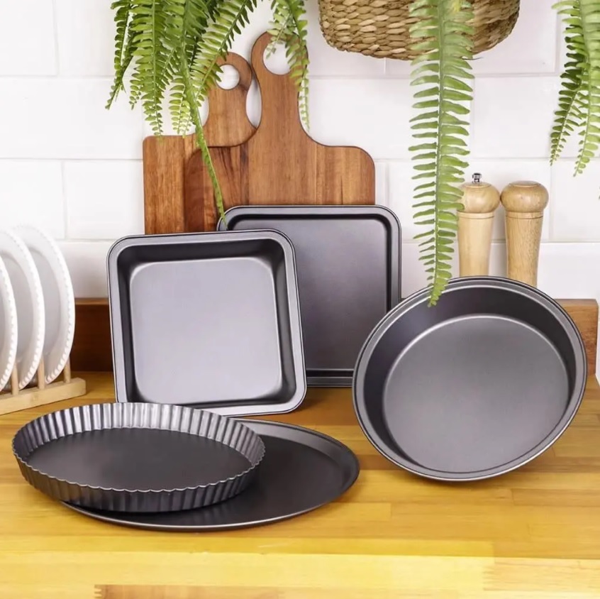 Conjunto de Formas 5 Peças Milano em Aço Carbono – Basic+