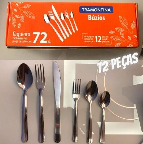 Faqueiro Inox Búzios 72 Peças – Tramontina