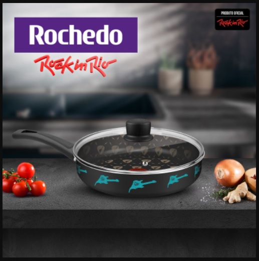 Frigideira Funda 24cm Rochedo Rock in Rio