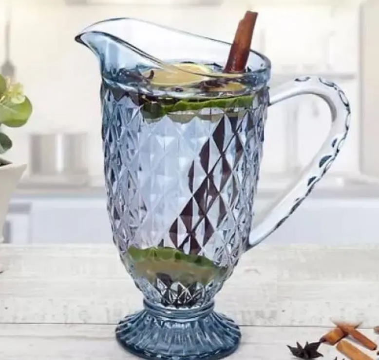 Jarra de Vidro Fumê 1,2L Casambiente – Abacaxi