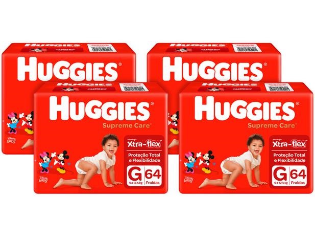 Kit Fraldas Huggies Turma da Mônica Supreme Care