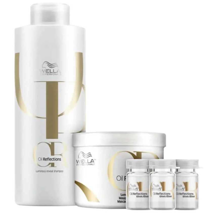 Kit Wella Professionals Oil Reflections Elixir Salão (3 Produtos)