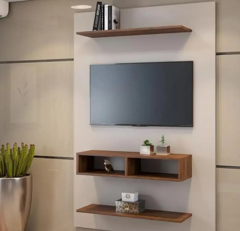 Painel para TV até 43” 3 Prateleiras Viero Móveis – Joy
