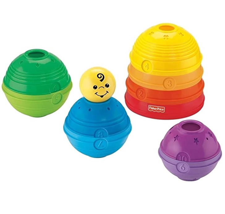 Potinhos Empilhar e Rolar, Fisher Price, Mattel