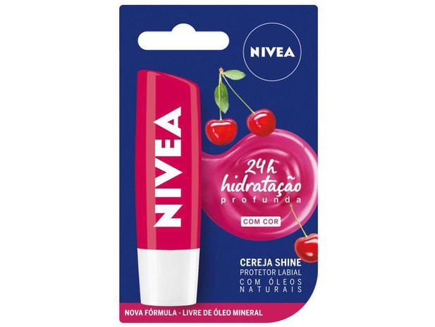 Protetor Labial Nivea Cereja Shine – Hidratação Profunda 4,8g