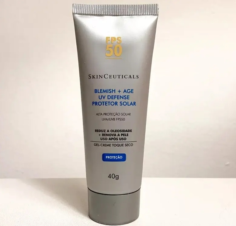 Protetor Solar Facial Skin Ceuticals Blemish + Age UV Defense FPS50 – Skinceuticals
