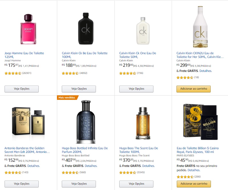 Seleção de Perfumes com até 20% OFF
