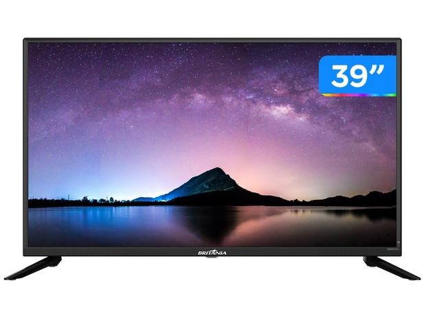 Smart TV HD D-LED 39” Britânia BTV39G60N5CH – Wi-Fi 2 HDMI USB