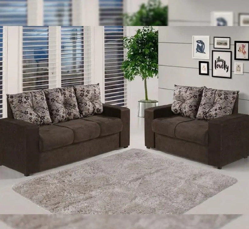 Sofá 2 e 3 Lugares Suede Viarte Cindy – Viero Móveis