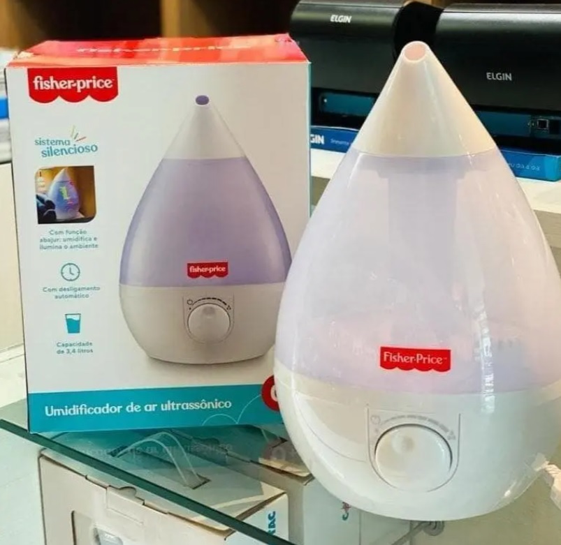 Umidificador de Ar Ultrassônico Branco Fisher Price – Hc115, Fischer Price, Health Care HC115, Branco