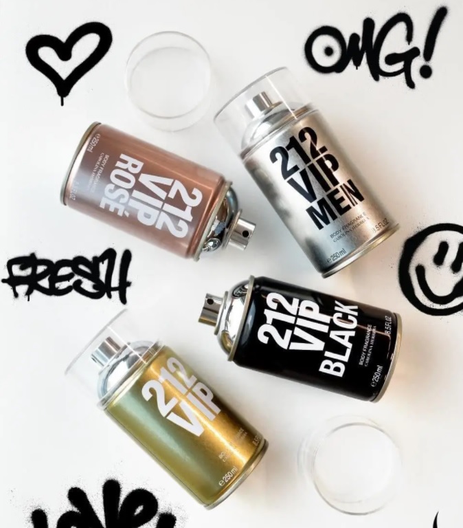 212 Carolina Herrera – Body Spray ( 4 opções )