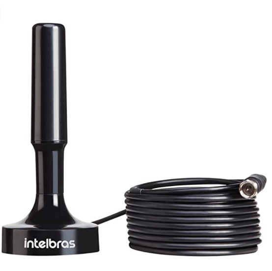 Antena de TV Interna UHF/HDTV AI 2031, Intelbras, Preto