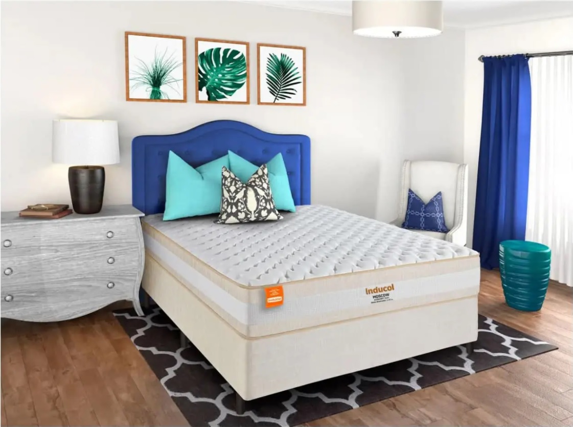 Cama Box (Box + Colchão) Inducol Mola – 30cm de Altura Moscow