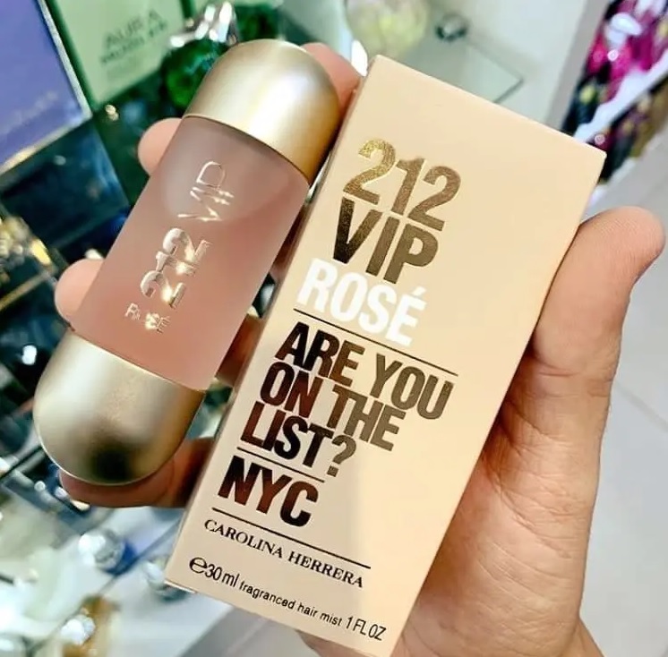 Carolina Herrera 212 Vip Rosé – Perfume para Cabelo 30ml blz