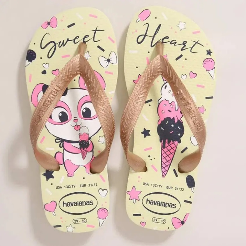 Chinelo Top Pets, Havaianas, Meninas