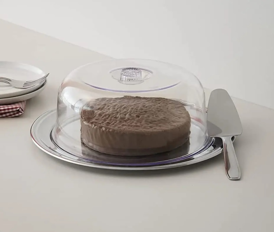 Conjunto para Bolo 3 Peças Petúnia, Aço Inox, Brinox