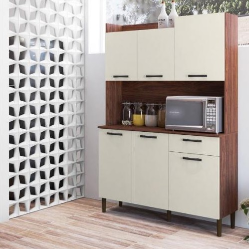 Cozinha Compacta Kit’s Paraná Florence com 6 Portas e 1 Gaveta